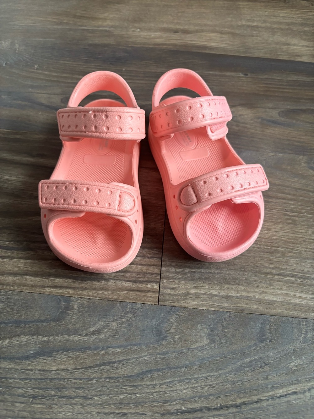Old Navy Pink double-strap sandals Toddler - size 7C